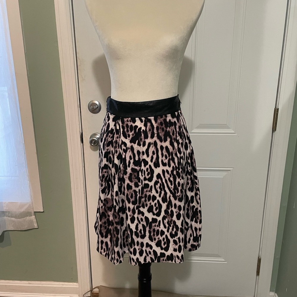 Leopard print skirt